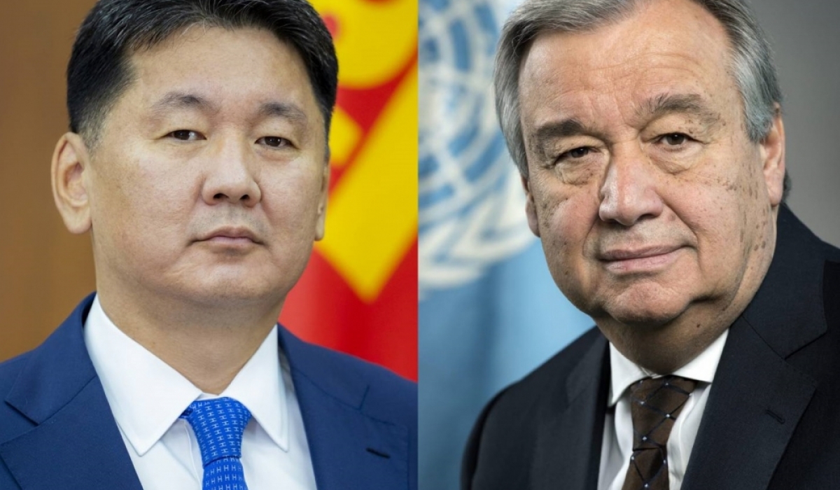 Монгол Улсын Ерөнхийлөгчид НҮБ-ын Ерөнхий нарийн бичгийн дарга мэндчилгээ дэвшүүлжээ