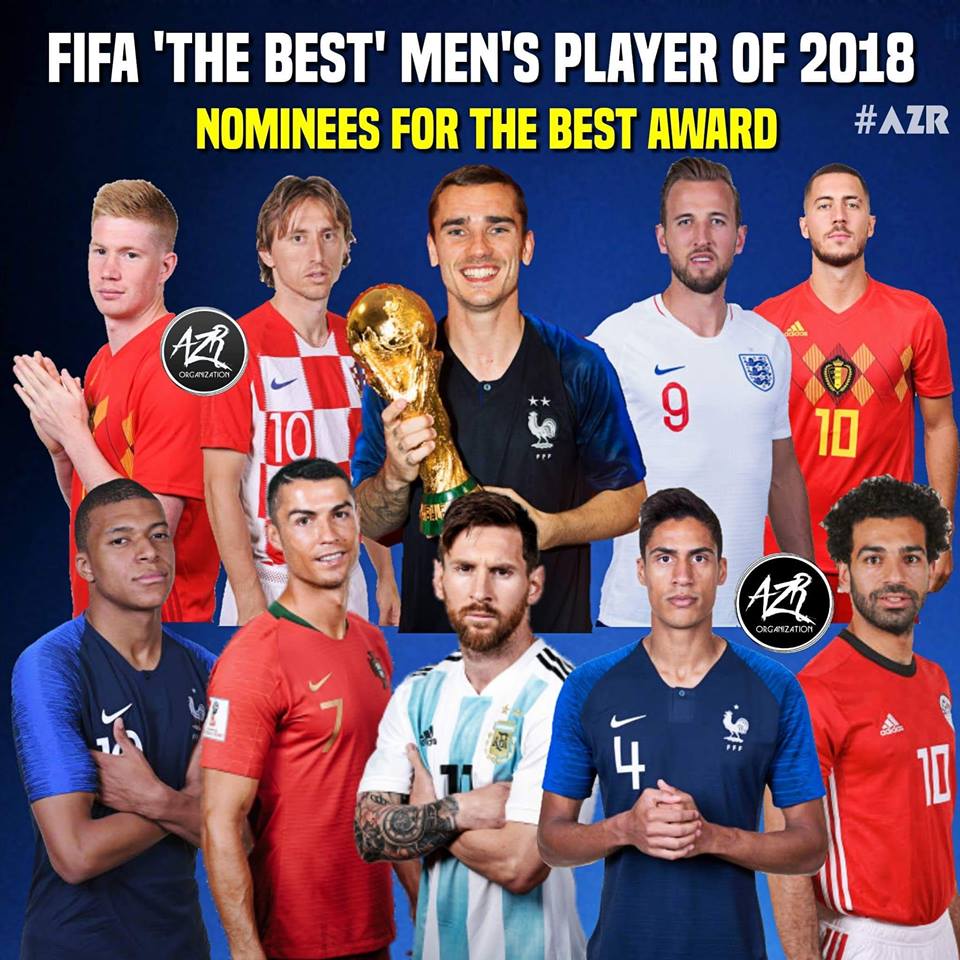 FIFA: 2018 оны шилдэг тоглогчдын жагсаалтанд нэр дэвшигчдийг зарлалаа